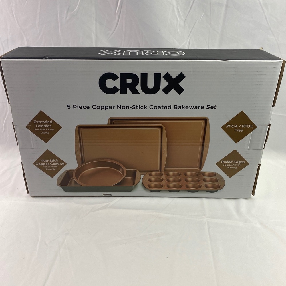 COPY - Crux 5 Piece Copper Non-Stick Coated Bakew…
